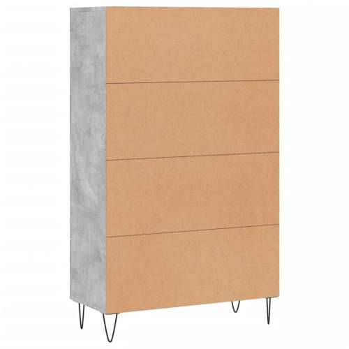 Visoka komoda boja betona 69,5 x 31 x 115 cm konstruirano drvo - Beton siva 1 Cijena