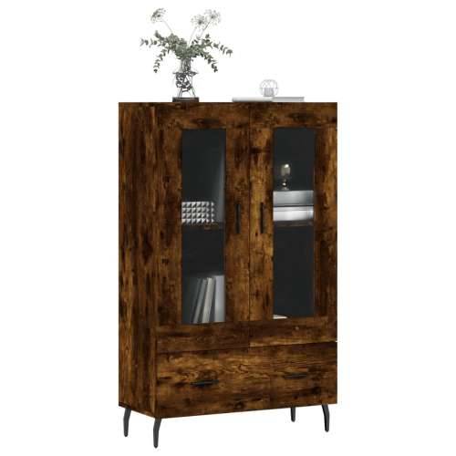 Visoka komoda boja hrasta 69,5 x 31 x 115 cm konstruirano drvo - Dimljeni hrast 1 Cijena
