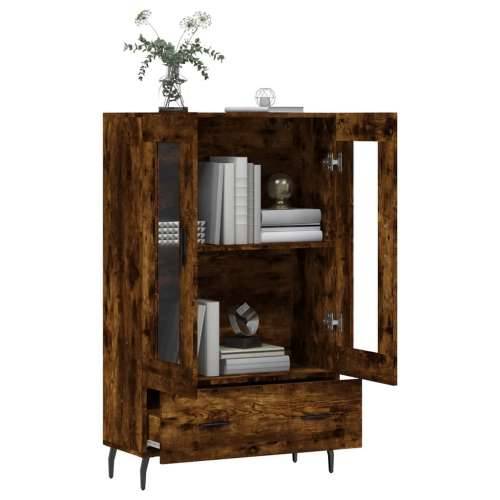 Visoka komoda boja hrasta 69,5 x 31 x 115 cm konstruirano drvo - Dimljeni hrast 1 Cijena