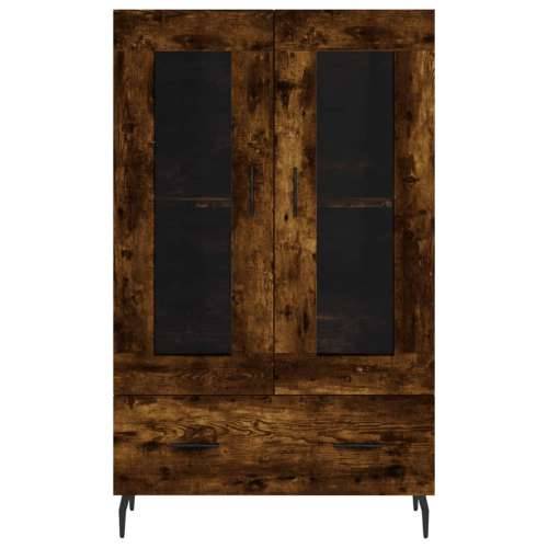 Visoka komoda boja hrasta 69,5 x 31 x 115 cm konstruirano drvo - Dimljeni hrast 1 Cijena