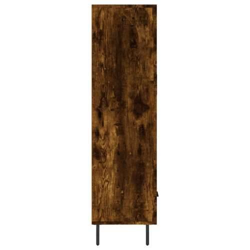 Visoka komoda boja hrasta 69,5 x 31 x 115 cm konstruirano drvo - Dimljeni hrast 1 Cijena