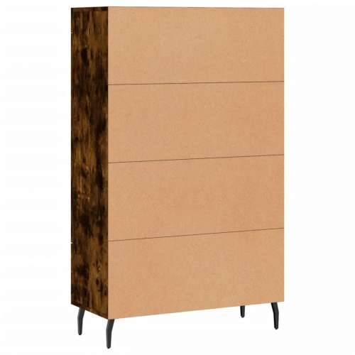 Visoka komoda boja hrasta 69,5 x 31 x 115 cm konstruirano drvo - Dimljeni hrast 1 Cijena
