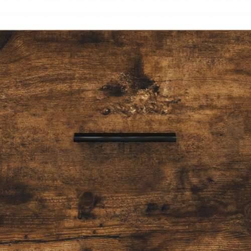Visoka komoda boja hrasta 69,5 x 31 x 115 cm konstruirano drvo - Dimljeni hrast 1 Cijena