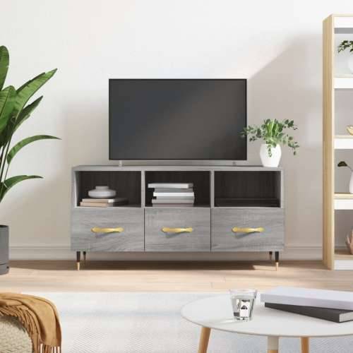 TV ormarić boja hrasta sonome 102x36x50 cm konstruirano drvo - Sivi hrast sonoma 1 Cijena