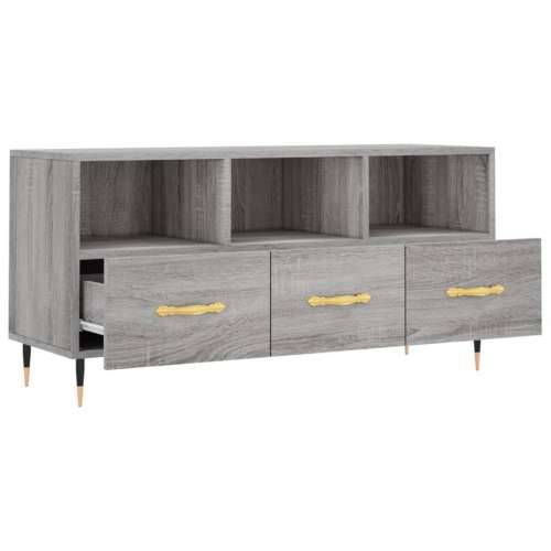 TV ormarić boja hrasta sonome 102x36x50 cm konstruirano drvo - Sivi hrast sonoma 1 Cijena