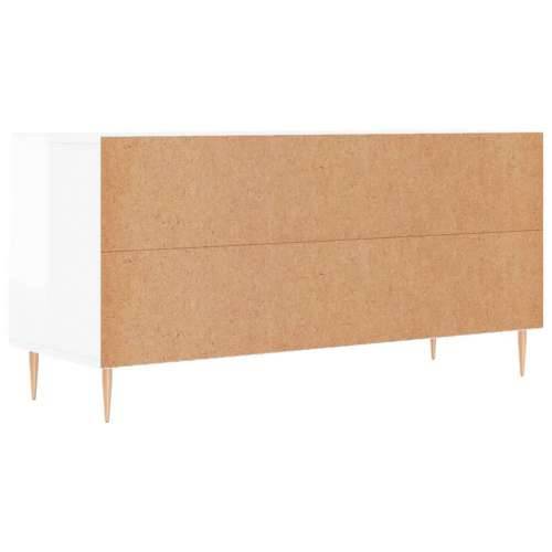 TV ormarić sjajni bijeli 102 x 36 x 50 cm od konstruiranog drva - Visoko sjajno bijela 1 Cijena