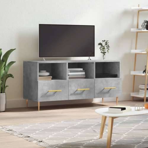 TV ormarić boja betona 102 x 36 x 50 cm od konstruiranog drva - Beton siva 1 Cijena