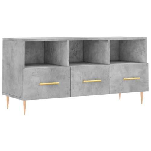 TV ormarić boja betona 102 x 36 x 50 cm od konstruiranog drva - Beton siva 1 Cijena