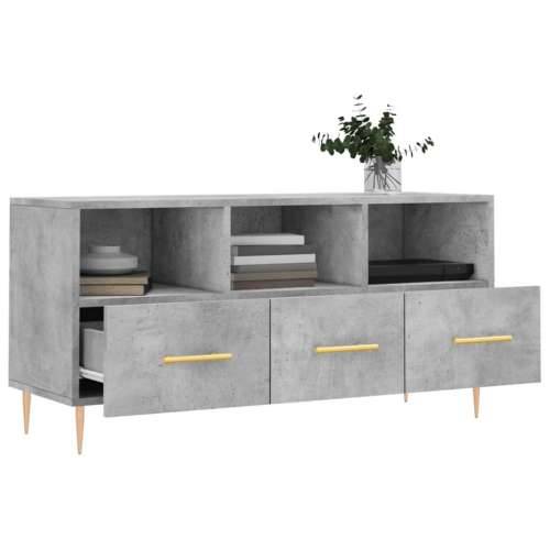 TV ormarić boja betona 102 x 36 x 50 cm od konstruiranog drva - Beton siva 1 Cijena