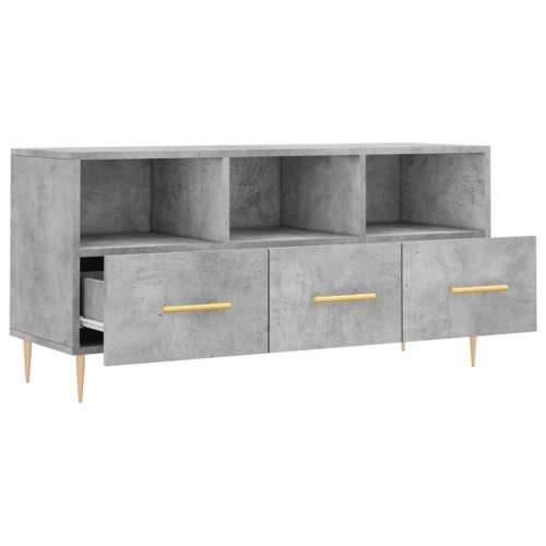 TV ormarić boja betona 102 x 36 x 50 cm od konstruiranog drva - Beton siva 1 Cijena