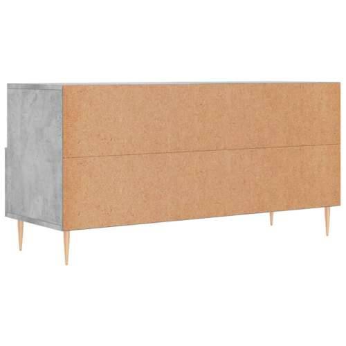 TV ormarić boja betona 102 x 36 x 50 cm od konstruiranog drva - Beton siva 1 Cijena