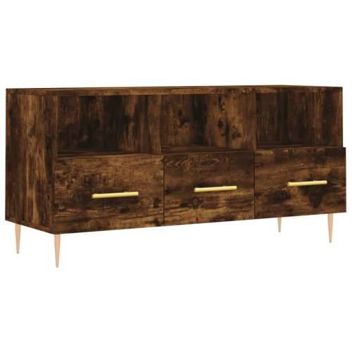 TV ormarić boja dimljenog hrasta 102x36x50 cm konstruirano drvo - Dimljeni hrast 1 Cijena