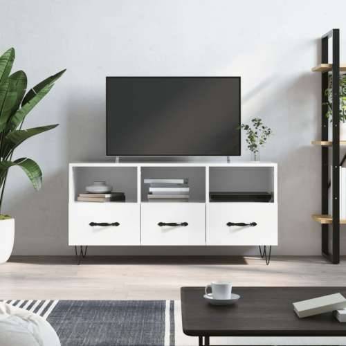 TV ormarić sjajni bijeli 102 x 36 x 50 cm od konstruiranog drva - Visoko sjajno bijela 1 Cijena