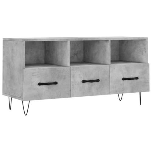 TV ormarić boja betona 102 x 36 x 50 cm od konstruiranog drva - Beton siva 1 Cijena