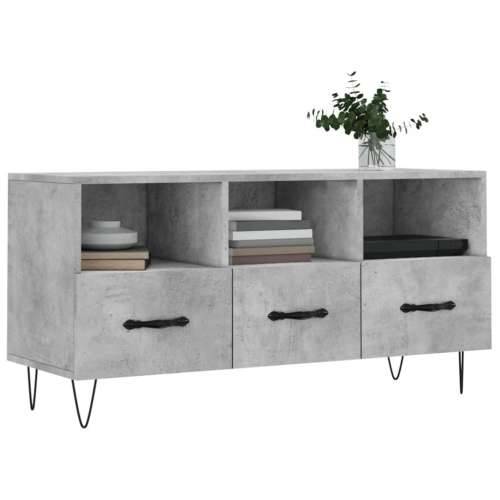 TV ormarić boja betona 102 x 36 x 50 cm od konstruiranog drva - Beton siva 1 Cijena