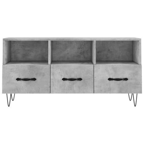 TV ormarić boja betona 102 x 36 x 50 cm od konstruiranog drva - Beton siva 1 Cijena
