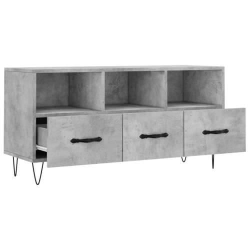 TV ormarić boja betona 102 x 36 x 50 cm od konstruiranog drva - Beton siva 1 Cijena