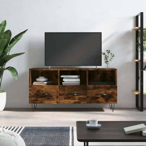 TV ormarić boja dimljenog hrasta 102x36x50 cm konstruirano drvo - Dimljeni hrast 1 Cijena