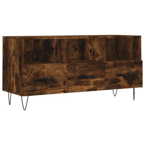 TV ormarić boja dimljenog hrasta 102x36x50 cm konstruirano drvo - Dimljeni hrast 1 Cijena