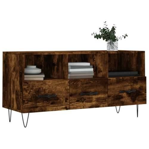 TV ormarić boja dimljenog hrasta 102x36x50 cm konstruirano drvo - Dimljeni hrast 1 Cijena