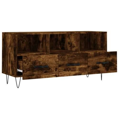TV ormarić boja dimljenog hrasta 102x36x50 cm konstruirano drvo - Dimljeni hrast 1 Cijena