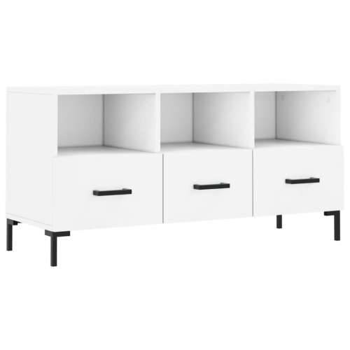 TV ormarić bijeli 102 x 36 x 50 cm od konstruiranog drva - Bijela 1 Cijena