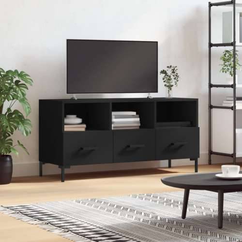 TV ormarić crni 102 x 36 x 50 cm od konstruiranog drva - Crna 1 Cijena