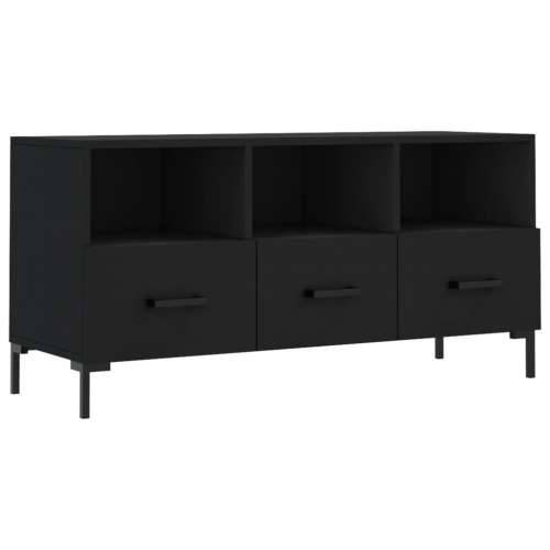 TV ormarić crni 102 x 36 x 50 cm od konstruiranog drva - Crna 1 Cijena