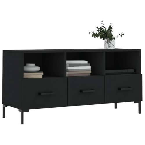 TV ormarić crni 102 x 36 x 50 cm od konstruiranog drva - Crna 1 Cijena
