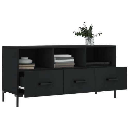 TV ormarić crni 102 x 36 x 50 cm od konstruiranog drva - Crna 1 Cijena