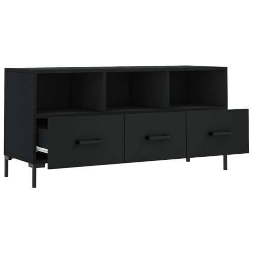 TV ormarić crni 102 x 36 x 50 cm od konstruiranog drva - Crna 1 Cijena