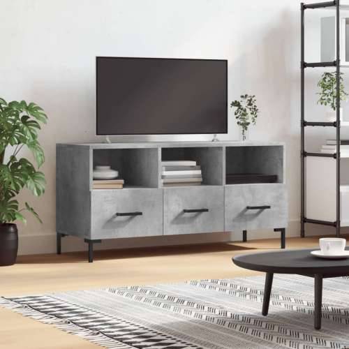 TV ormarić boja betona 102 x 36 x 50 cm od konstruiranog drva - Beton siva 1 Cijena