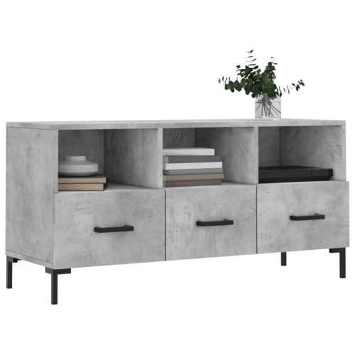 TV ormarić boja betona 102 x 36 x 50 cm od konstruiranog drva - Beton siva 1 Cijena