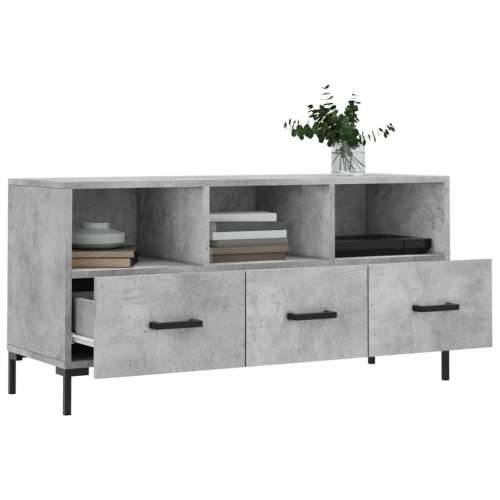 TV ormarić boja betona 102 x 36 x 50 cm od konstruiranog drva - Beton siva 1 Cijena