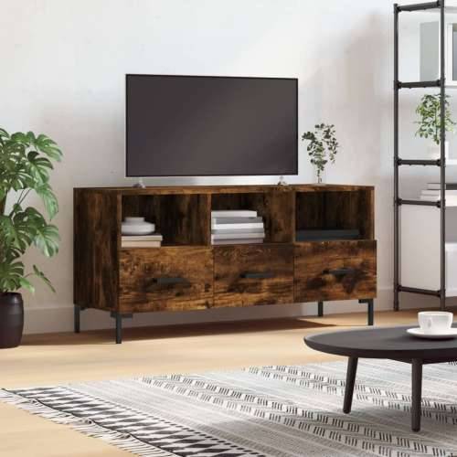 TV ormarić boja dimljenog hrasta 102x36x50 cm konstruirano drvo - Dimljeni hrast 1 Cijena