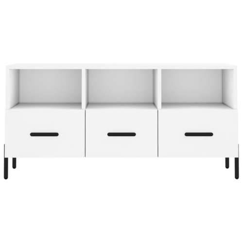 TV ormarić bijeli 102 x 36 x 50 cm od konstruiranog drva - Bijela 1 Cijena