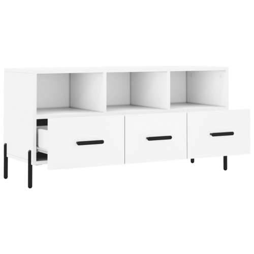 TV ormarić bijeli 102 x 36 x 50 cm od konstruiranog drva - Bijela 1 Cijena