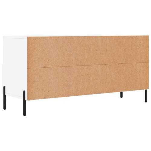 TV ormarić bijeli 102 x 36 x 50 cm od konstruiranog drva - Bijela 1 Cijena