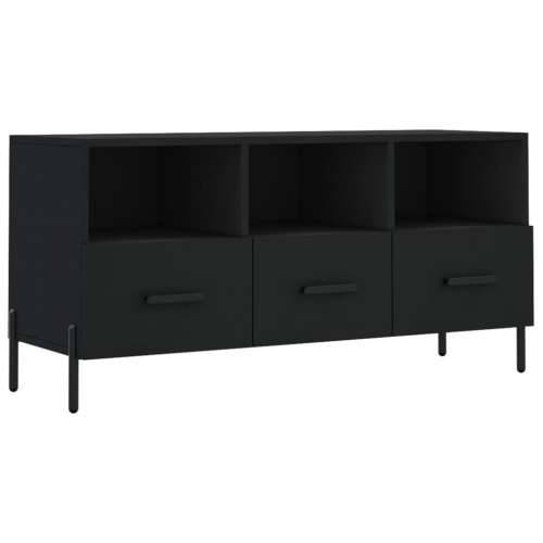 TV ormarić crni 102 x 36 x 50 cm od konstruiranog drva - Crna 1 Cijena