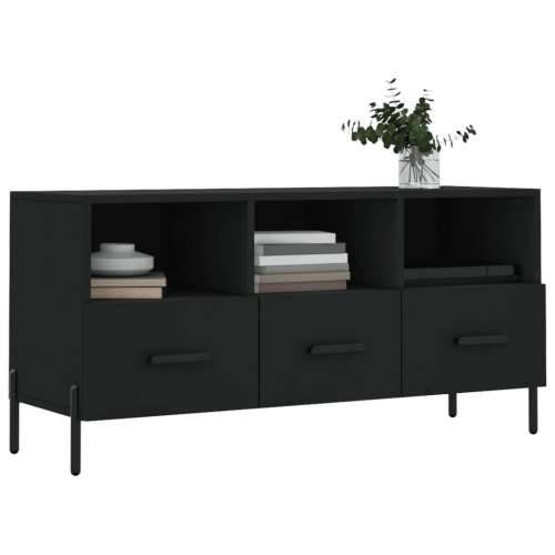 TV ormarić crni 102 x 36 x 50 cm od konstruiranog drva - Crna 1 Cijena