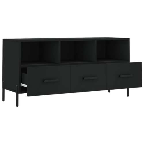 TV ormarić crni 102 x 36 x 50 cm od konstruiranog drva - Crna 1 Cijena