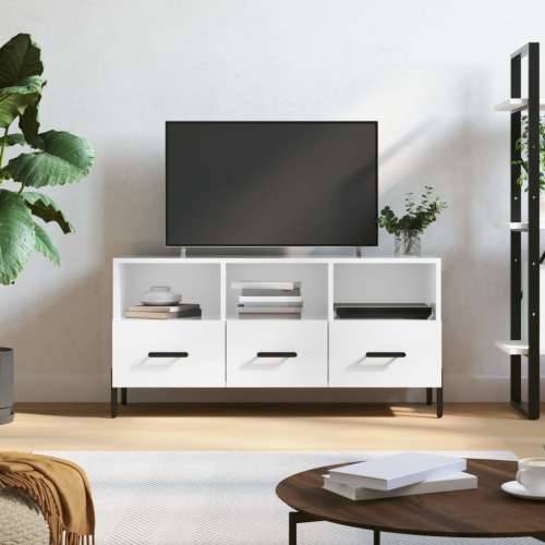 TV ormarić sjajni bijeli 102 x 36 x 50 cm od konstruiranog drva - Visoko sjajno bijela 1 Cijena