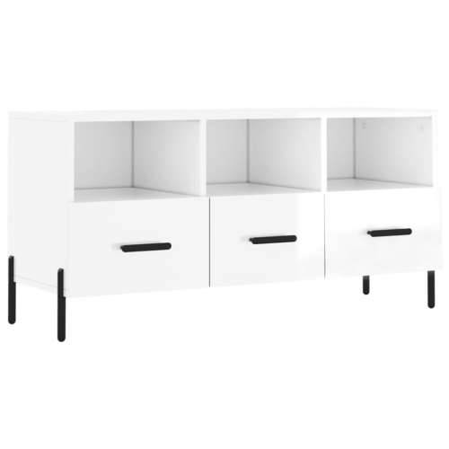 TV ormarić sjajni bijeli 102 x 36 x 50 cm od konstruiranog drva - Visoko sjajno bijela 1 Cijena