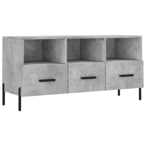 TV ormarić boja betona 102 x 36 x 50 cm od konstruiranog drva - Beton siva 1 Cijena