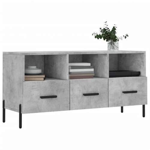 TV ormarić boja betona 102 x 36 x 50 cm od konstruiranog drva - Beton siva 1 Cijena