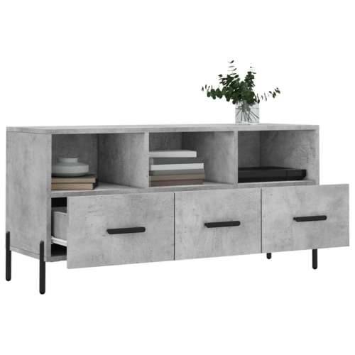 TV ormarić boja betona 102 x 36 x 50 cm od konstruiranog drva - Beton siva 1 Cijena