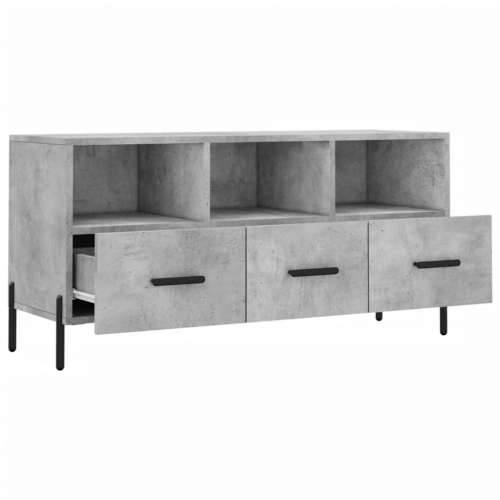 TV ormarić boja betona 102 x 36 x 50 cm od konstruiranog drva - Beton siva 1 Cijena