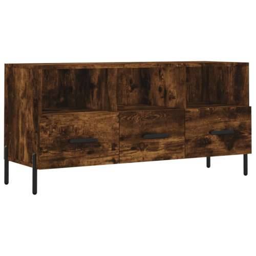 TV ormarić boja dimljenog hrasta 102x36x50 cm konstruirano drvo - Dimljeni hrast 1 Cijena