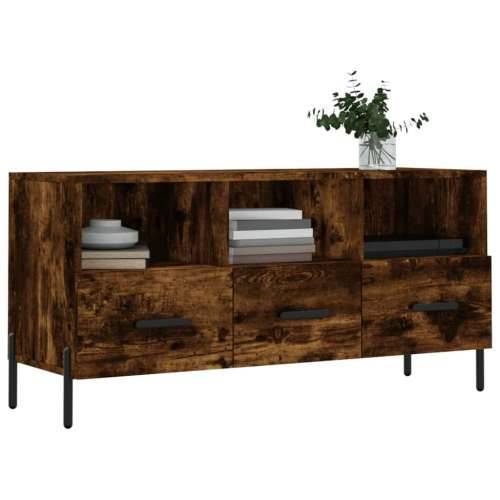 TV ormarić boja dimljenog hrasta 102x36x50 cm konstruirano drvo - Dimljeni hrast 1 Cijena