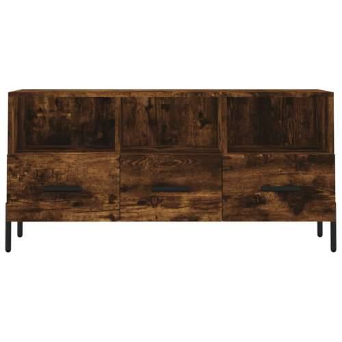 TV ormarić boja dimljenog hrasta 102x36x50 cm konstruirano drvo - Dimljeni hrast 1 Cijena